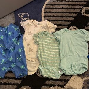 baby Kids Onesies bundle and bathing suit